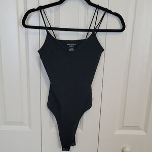 AE Black Bodysuit with Spaghetti Straps